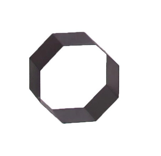 Home Fires Mild Steel Fireplace Chimney / Flue Pipe Joining Collars - Square and Octagonal - Various Sizes - Lifespace