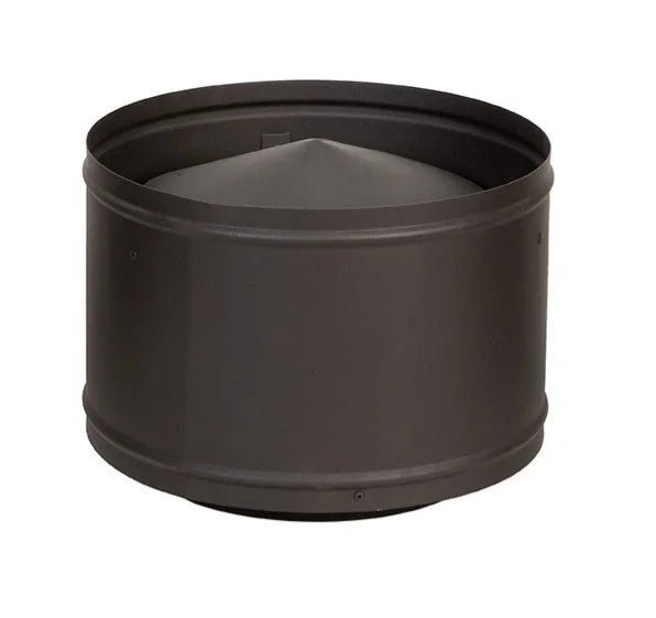 Home Fires Round Stainless Steel (Black) Chimney Flue System - Various Components Available - Lifespace