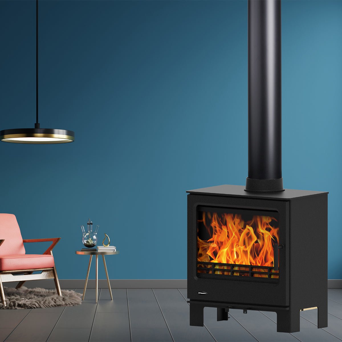 Jetmaster Mercury Series Freestanding Slow Combustion Fireplace - Lifespace