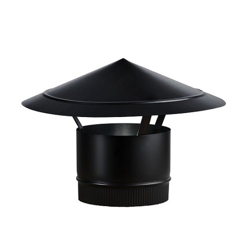 Jetmaster Mild Steel Chinese Cowl for Round Flue Pipes - Various Sizes Available - Lifespace