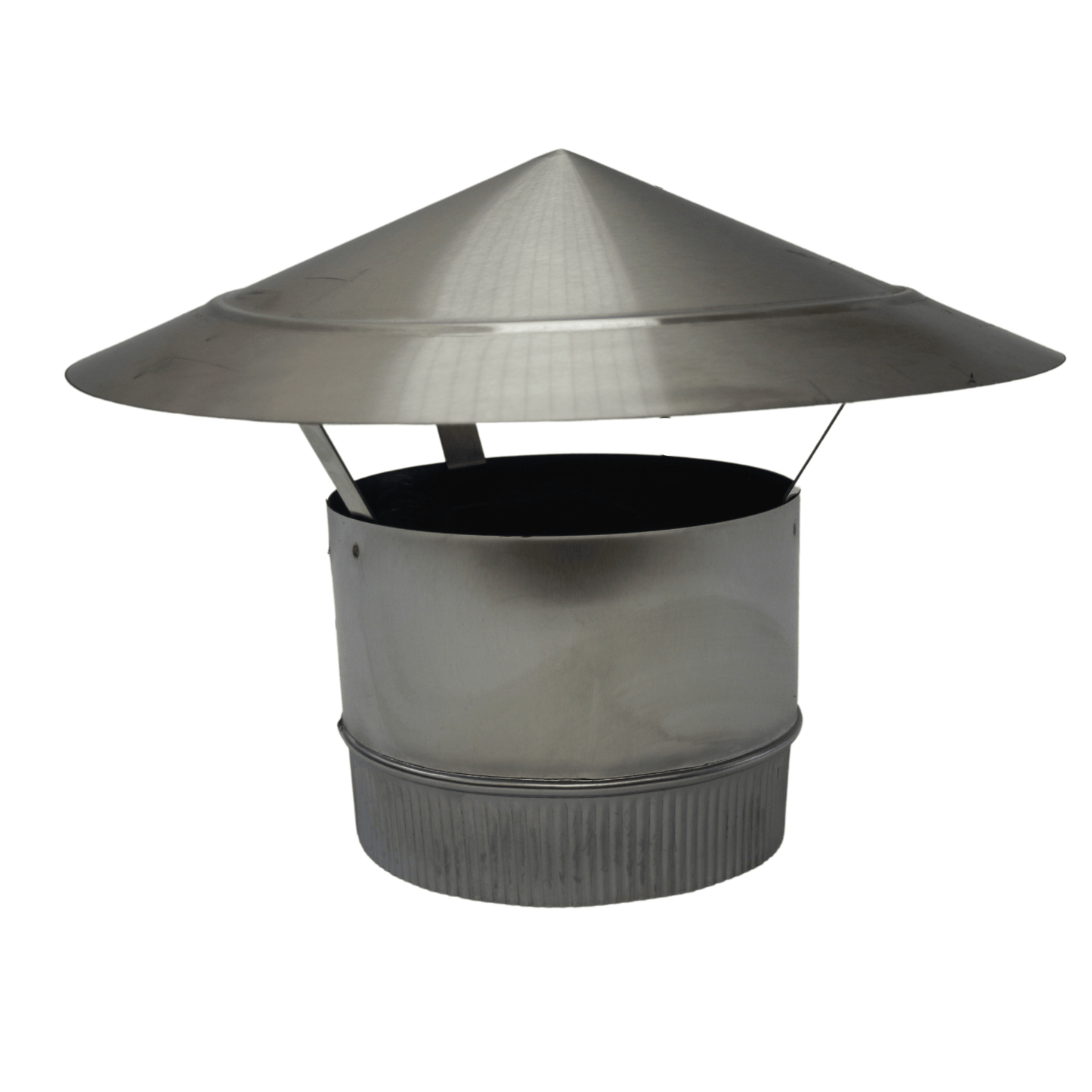 Jetmaster Stainless Steel Chinese Cowl for Round Flue Pipes - Various Sizes Available - Lifespace