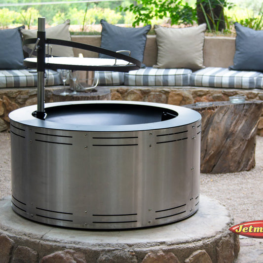 Jetmaster Stainless Steel Moremi Boma Fire Pit Grill - Lifespace