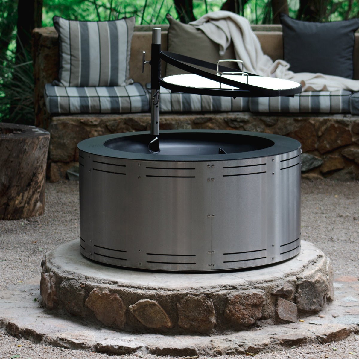 Jetmaster Stainless Steel Moremi Boma Fire Pit Grill - Lifespace