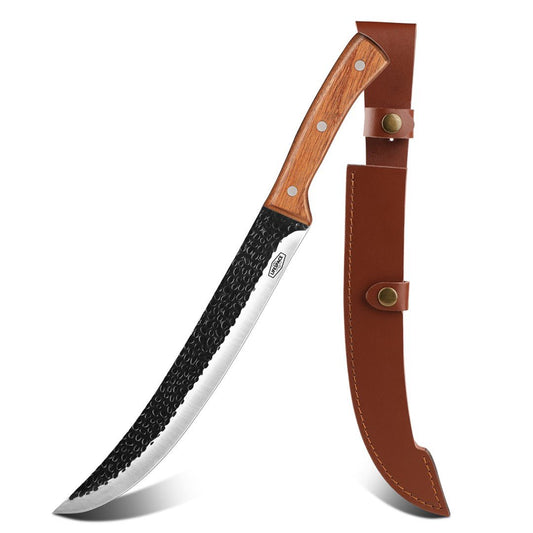 Lifespace 10'' Slaughter Knife with Rosewood Handle & Sheath - Lifespace