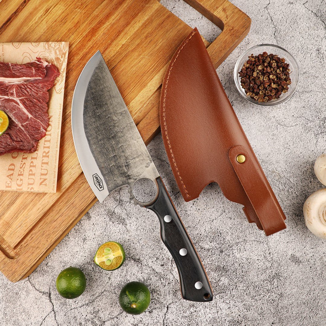 Lifespace 5,5" Forged Meat Cleaver with Sheath - Lifespace