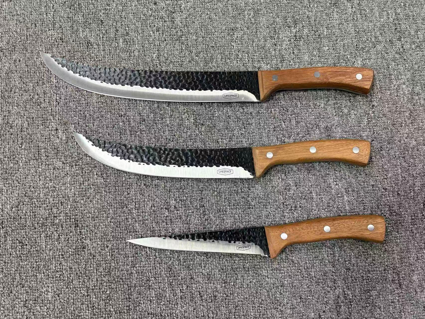 Lifespace 6'' Pointed 'Texas Toothpick' Filleting Knife with Rosewood Handle & Sheath - Lifespace