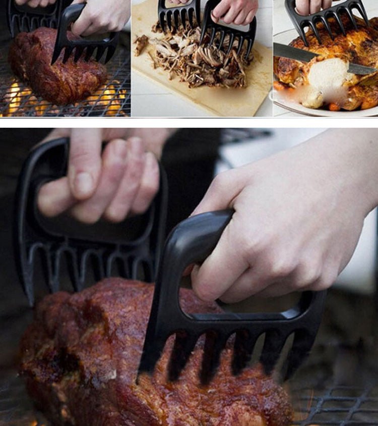 Lifespace BBQ Braai Essentials Meat Shredding Bundle: Nitrile Gloves (50-Pack) & Meat Shredding Bear Claws - Lifespace