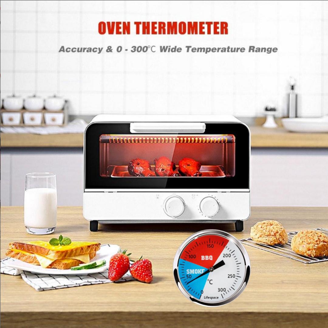 Lifespace BBQ Pizza Braai Replacement Thermometer with Calibration - 3 pack