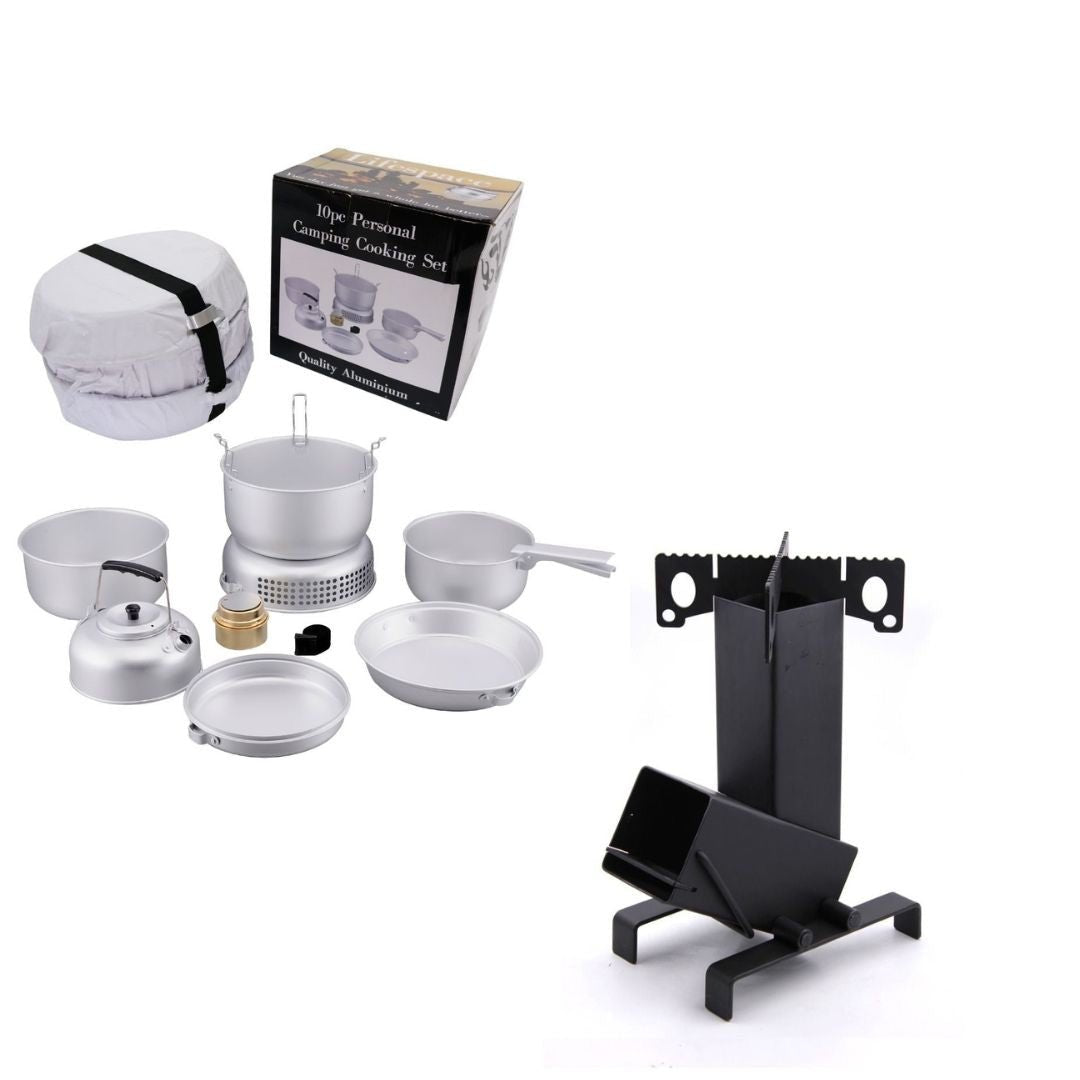 Lifespace Camping and Outdoor Cooking Kit - Complete Outdoor Cooking Solution - Lifespace