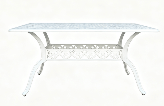 Lifespace Cast Aluminium 6-seater Patio Table (White) - Lifespace