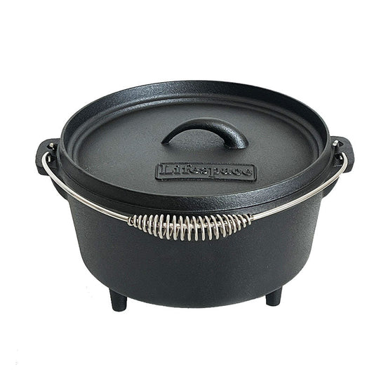 Lifespace Cast Iron Dutch Oven Bread Pot 24,5cm + Potjie Clean & Care Kit Bundle - Lifespace