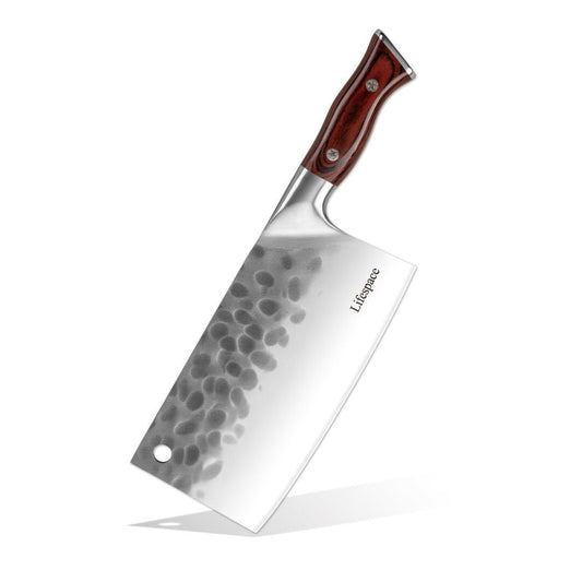 Lifespace Dual Cleaver Combo – Curved + Square Meat Cleaver Set - Lifespace