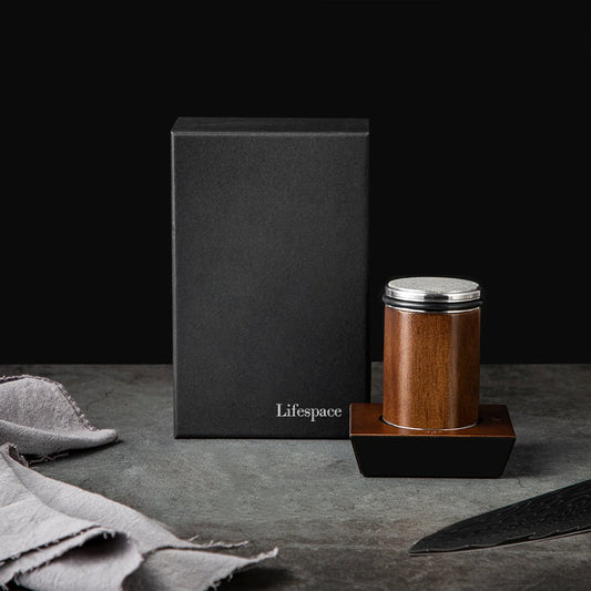 Lifespace Walnut & Alloy Rolling Knife Sharpener with 4 Blade Angles in a Gift Box - Lifespace