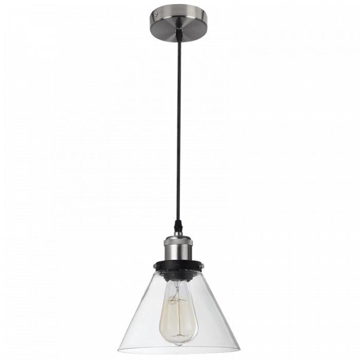 Pendant Satin Chrome with Clear Glass - Lifespace
