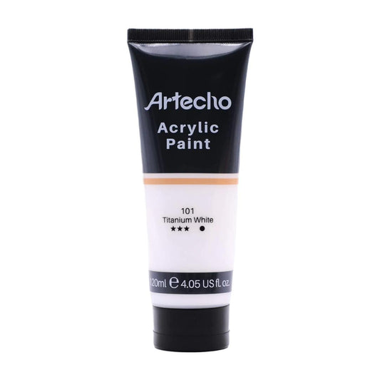 Artecho Titanium White 4.05 - 120ml Acrylic Paint Tube - 3 pack - Lifespace