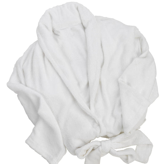 Club Classique Bamboo Bathrobes 400gsm - various sizes - White & Stone - Lifespace