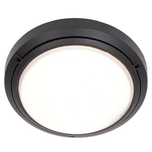 Die Cast Aluminium with Frosted Glass BH058/1 BLACK - Lifespace