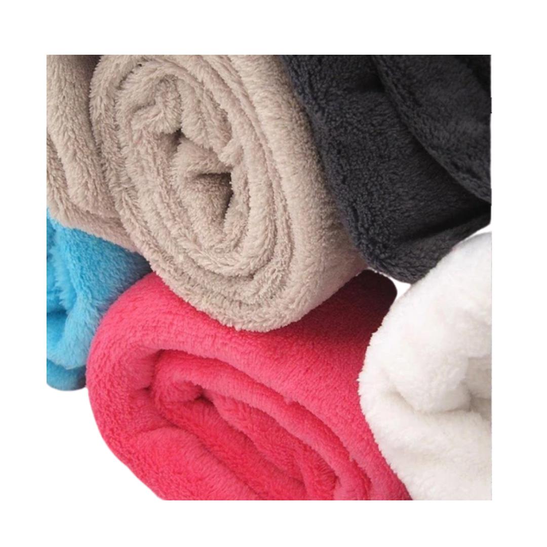 Hemmed Coral Fleece Blankets - various colours & sizes - Lifespace