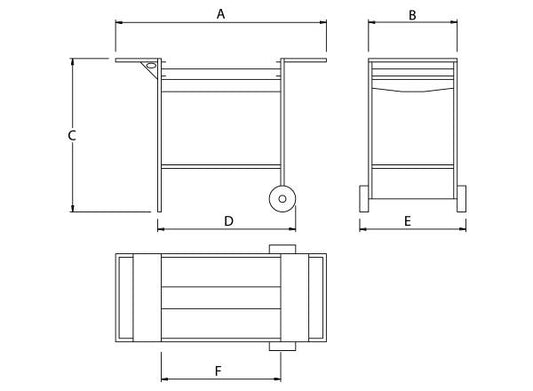 Home Fires 700 Light Trolley Braai - Lifespace
