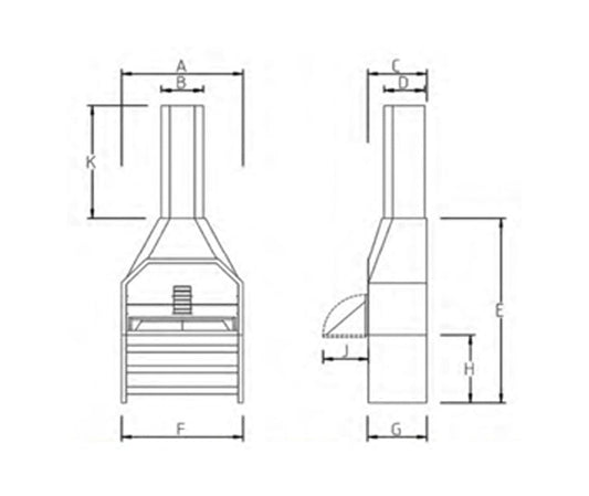 Home Fires Freestanding Braai 1200 SDL Complete - Lifespace