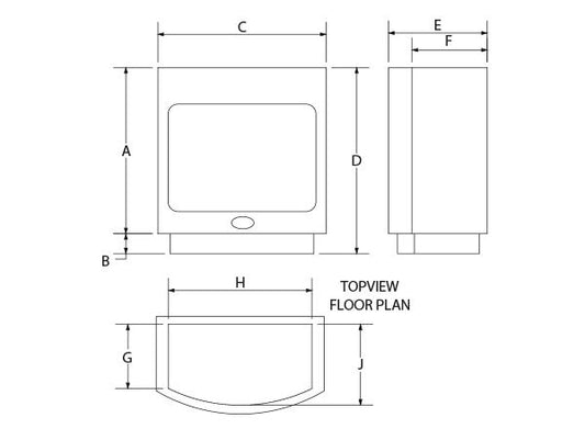 Home Fires Maluti 760 Gas Box Vent Freestanding - Lifespace