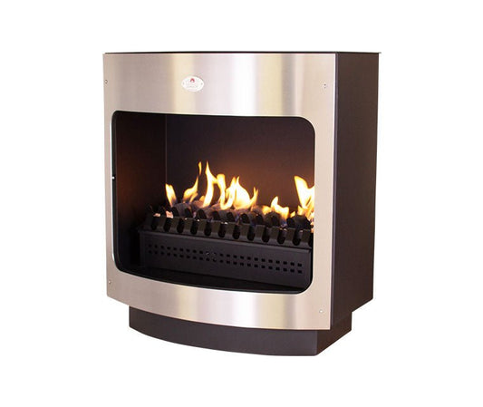 Home Fires Maluti Gas Box Vent Freestanding 760 Stainless Steel Face - Lifespace