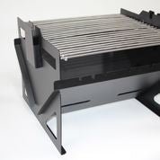 Jetmaster Camp Braai with mini rotisserie set and reusable kebab sticks - Lifespace