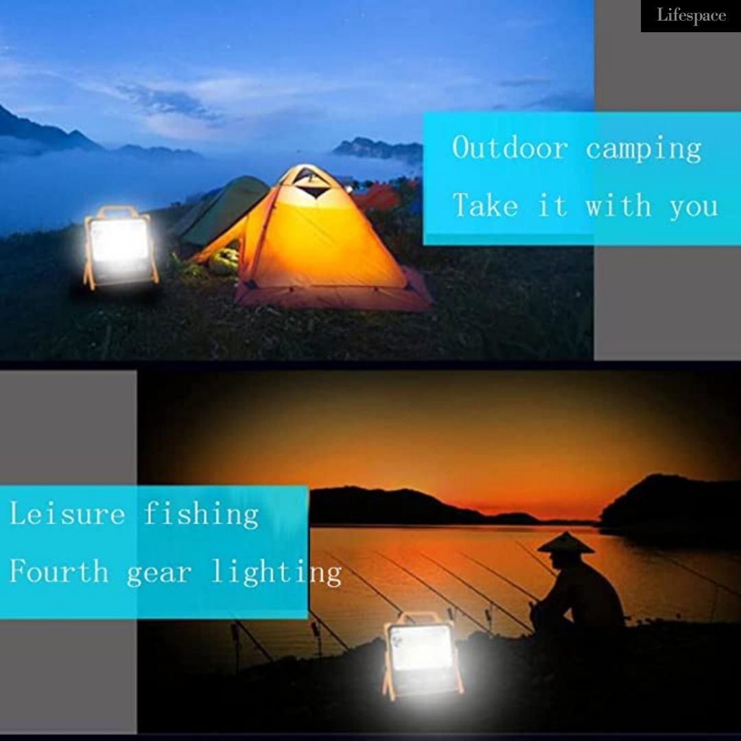 Lifespace 100w Portable Solar Light with USB Port - Lifespace