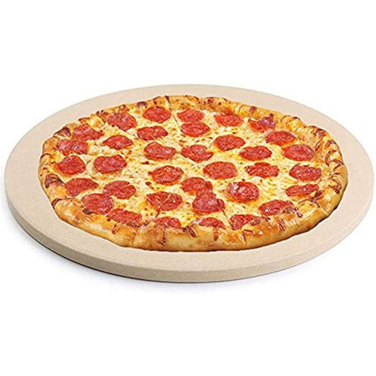 Lifespace 33cm Pizza Grilling Stone with Stainless Steel Cutter - Lifespace
