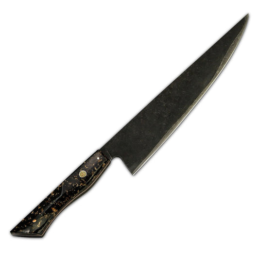 Lifespace 8" Japanese VG10 Cladded Steel Kurouchi Chef Knife w/ Resin Handle - Lifespace