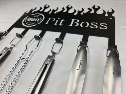 Lifespace "BBQ Pit Boss" Braai 5 Hook Utility Rack - Lifespace