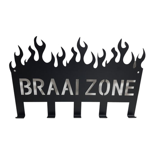 Lifespace "Braai Zone" Braai 5 Hook Utility Rack - Lifespace
