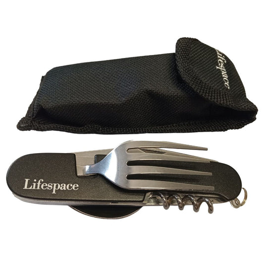 Lifespace Camping Fishing Folding Utility Cutlery Set - Lifespace