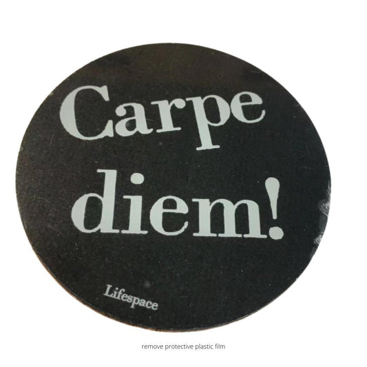 Lifespace "Carpe Diem" Drinks Coasters - Set of 6 - Lifespace