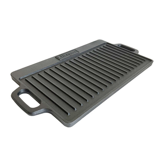 Lifespace Cast Iron Reversible Griddle Plate Pan - Lifespace