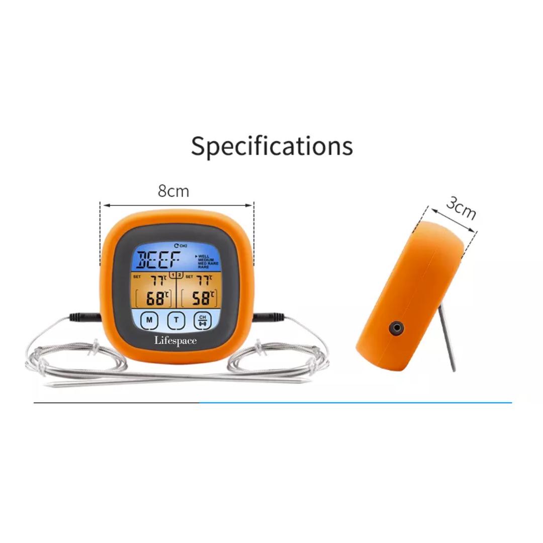 Lifespace Dual Probe Touch Screen Thermometer - New & Improved! - Lifespace