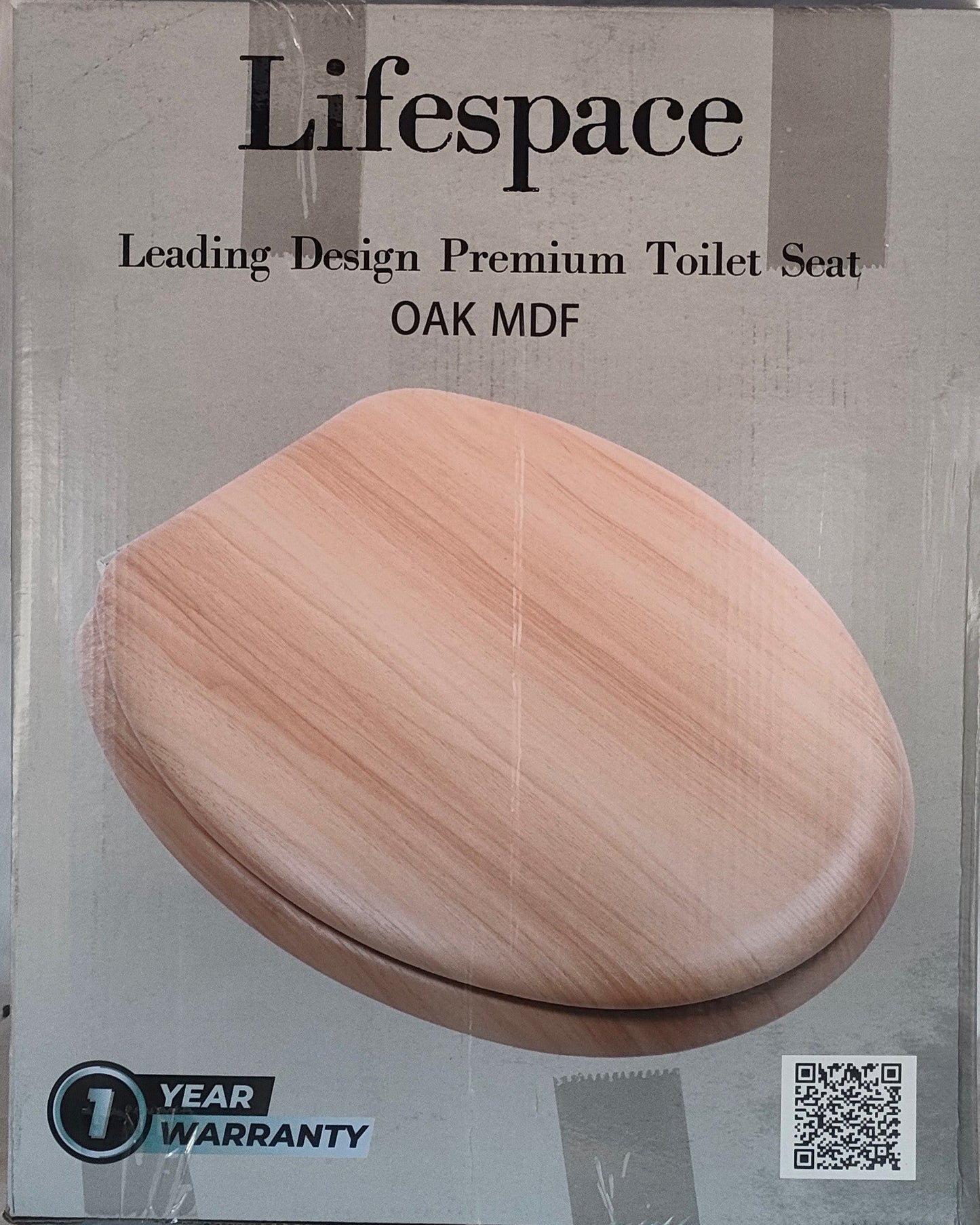 Lifespace Leading Design Premium Wood Toilet Seat - Oak - Lifespace