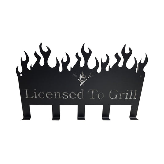 Lifespace "Licensed to Grill" Braai 5 Hook Utility Rack - Lifespace