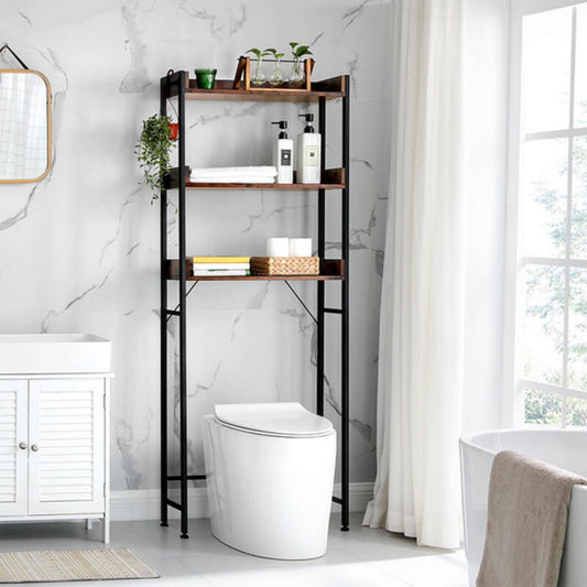 Lifespace 'Over-The-Toilet' Rustic Industrial Storage Shelf - Lifespace