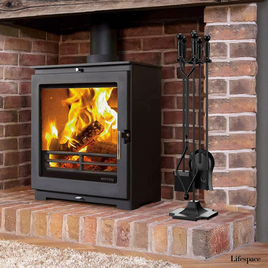 Lifespace Premium 5pce Fireside Fireplace Tool Set - Lifespace