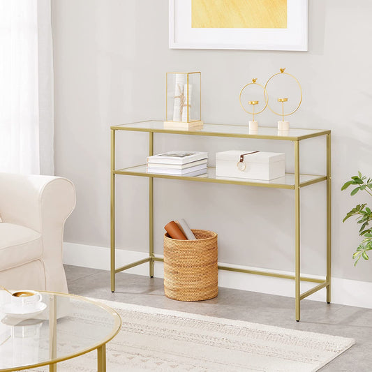 Lifespace Quality Console Hall Table with Gold Frame - Lifespace