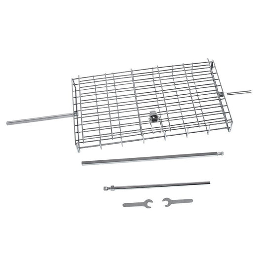 Lifespace Rotisserie Basket - Standard Flat Adjustable - Chrome - Lifespace