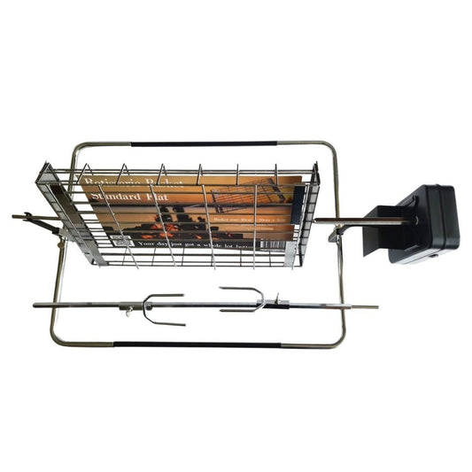 Lifespace Rotisserie Kit with Motor & Standard Flat Basket - Lifespace