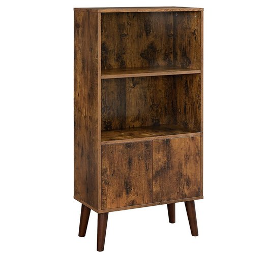 Lifespace Rustic Industrial Retro Bookshelf Cabinet - Lifespace