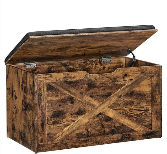 Lifespace Rustic Industrial Storage Box & Bench - Lifespace