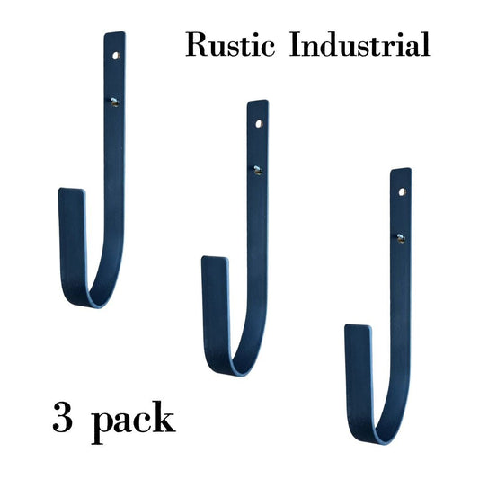 Lifespace Rustic Industrial Utility J-Hook - 3 pack - Lifespace