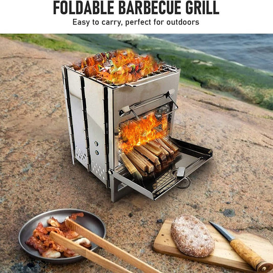 Lifespace Stainless Steel Camping & Hiking Stove in Carry Bag - Lifespace