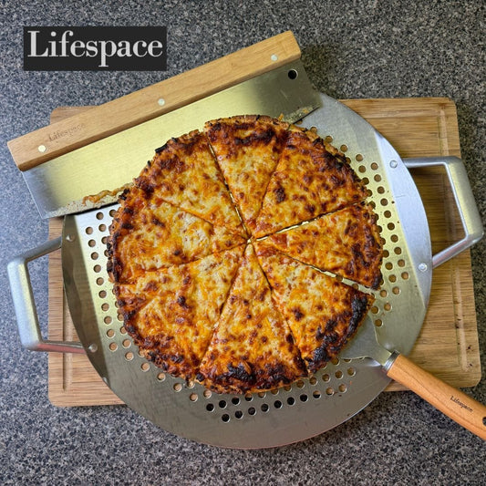 Lifespace Stainless Steel Pizza Plate / Braai Topper - Lifespace