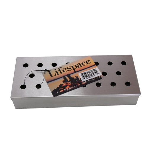 Lifespace Stainless Steel Wood Chip Smoker Box - Lifespace