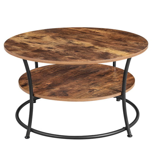 Lifespace Unique Living Room Round Low Height Coffee Table - Lifespace